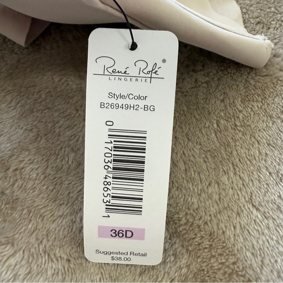 Rene Rofe Cream T-Shirt underwire Bra - Picture 3 of 3